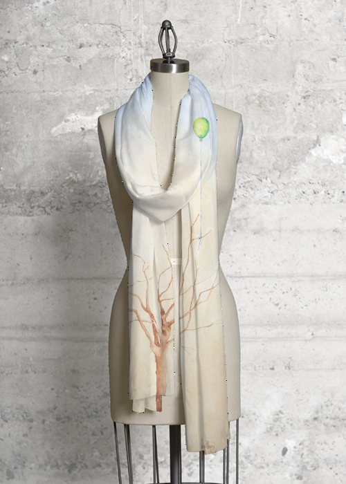 Scarf featuring the painting Hope Tree